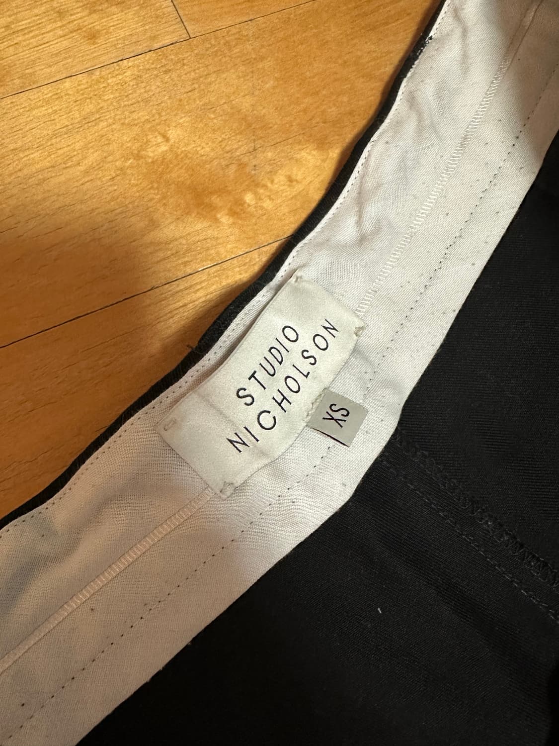 스튜디오 니콜슨 블랙 팬츠 XS 사이즈 상품이미지3