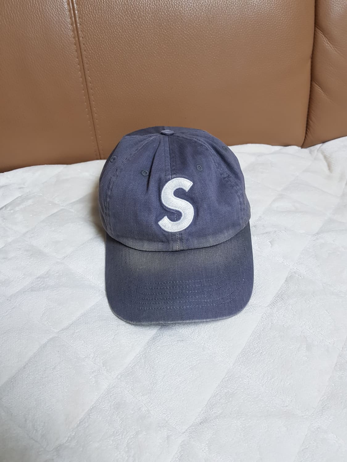 슈프림 피그먼트 S로고 캡 모자 볼캡 그레이 22FW 상품이미지1