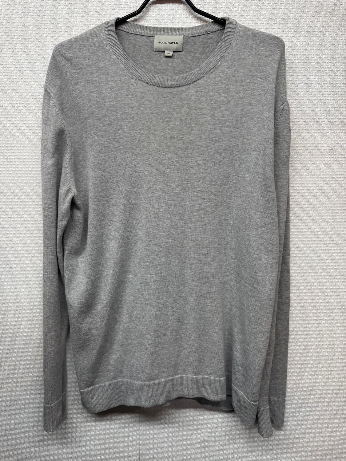 솔리드옴므 코튼 클래식 니트 50(L) 상품이미지1