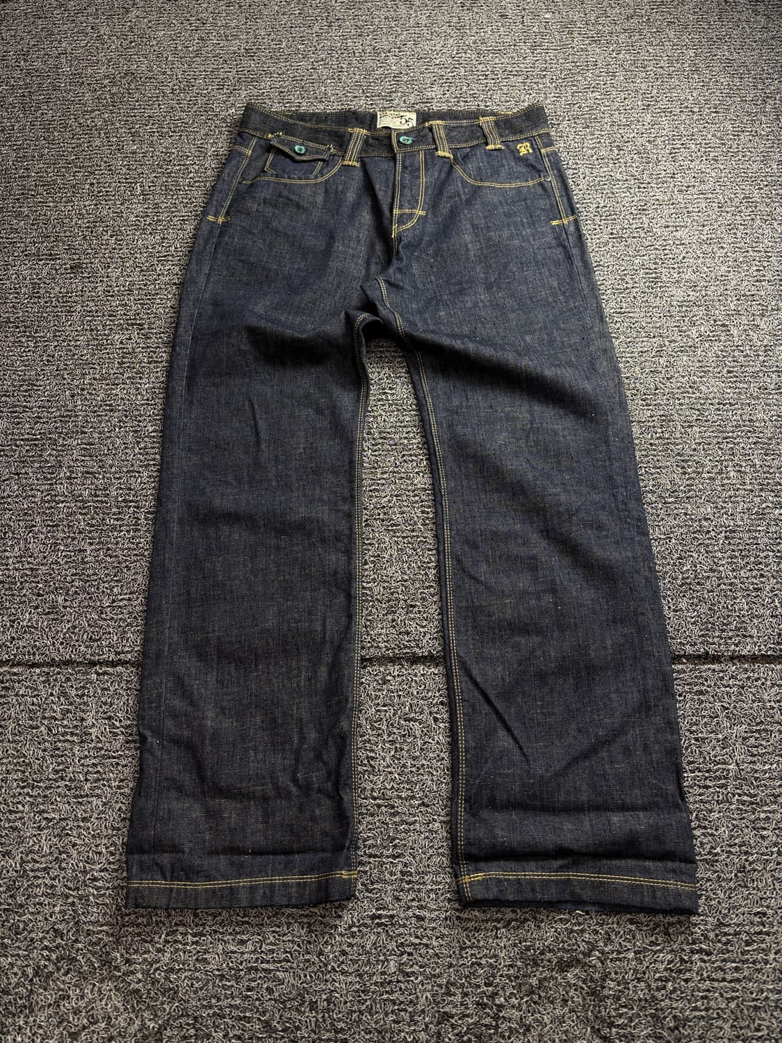00s EXR 올드스쿨 자수 빅로고 데님 팬츠 2709 상품이미지2