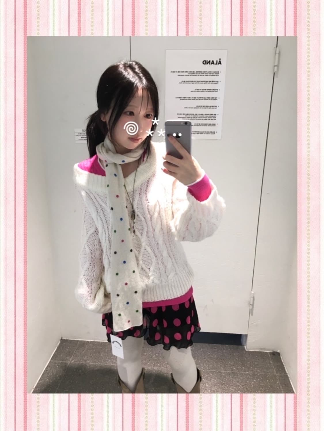 타미힐피거 마젠타 도트 괴짜 코디세트 상품이미지1