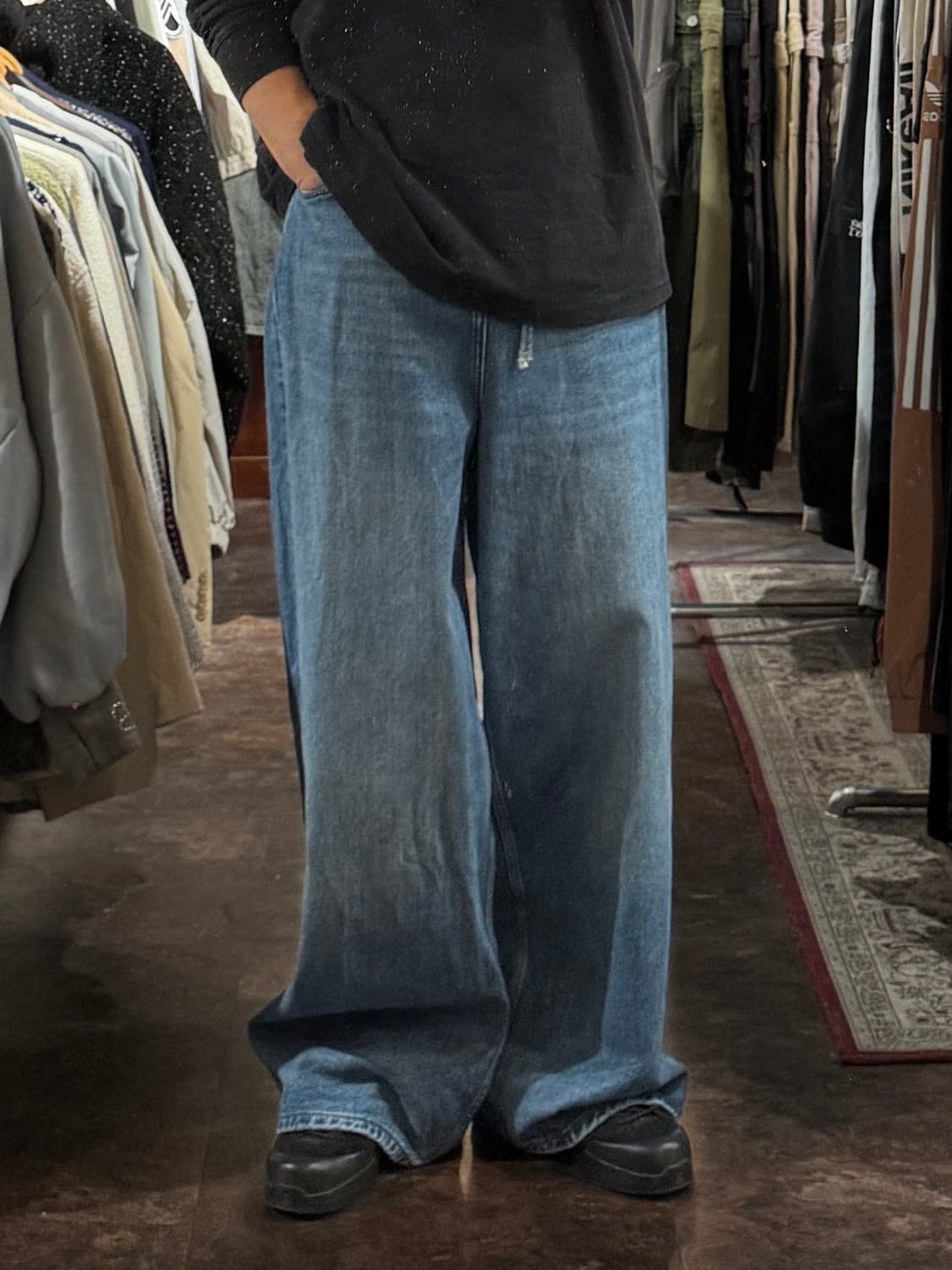 자라 루이지 배기 데님팬츠 34 상품이미지2