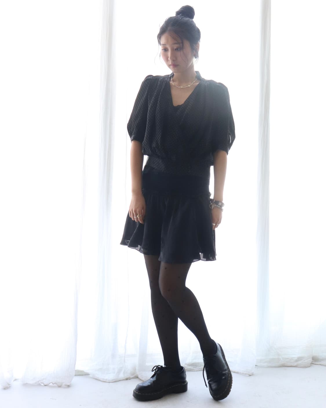[Hysteric Glamour] Black Star Blouse 상품이미지2