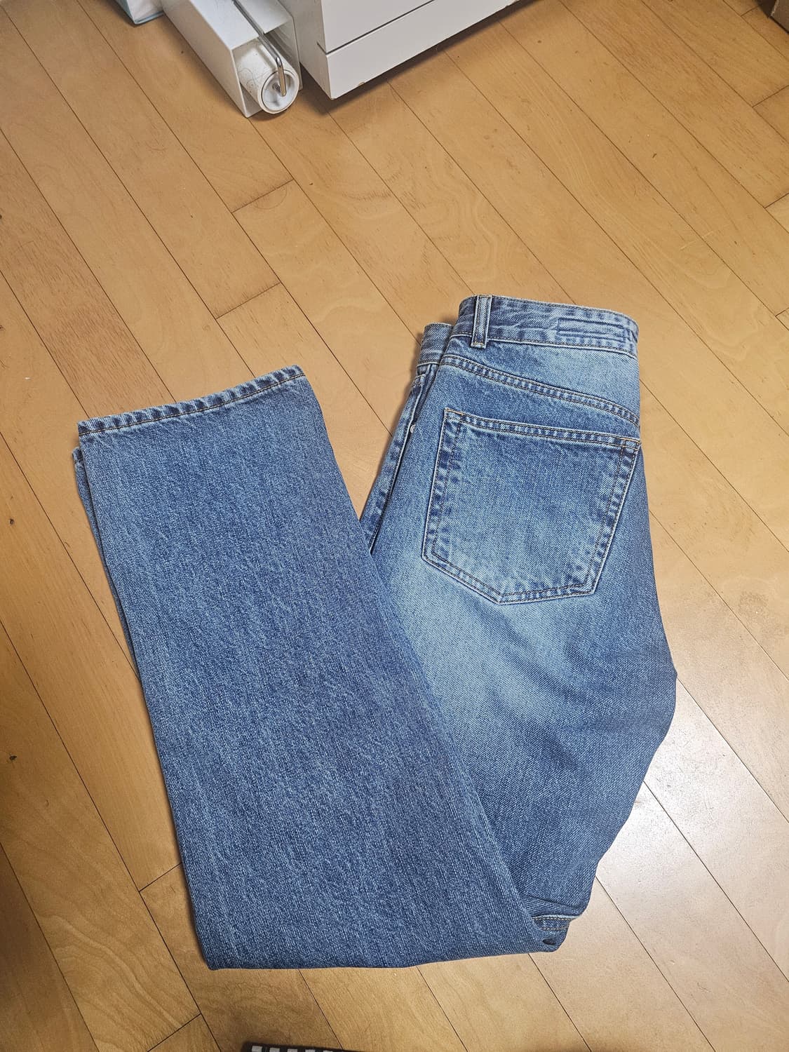 프리즘웍스 OG 셀비지 레귤러 데님 중청 상품이미지5