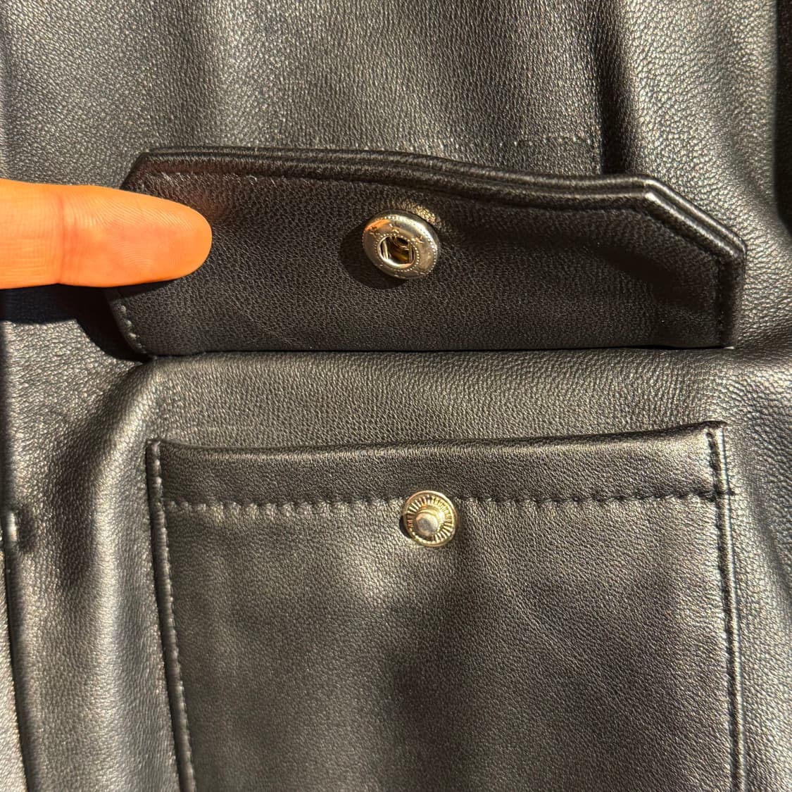 에이징ccc 1세대 양가죽 트러커 자켓 XL 상품이미지6