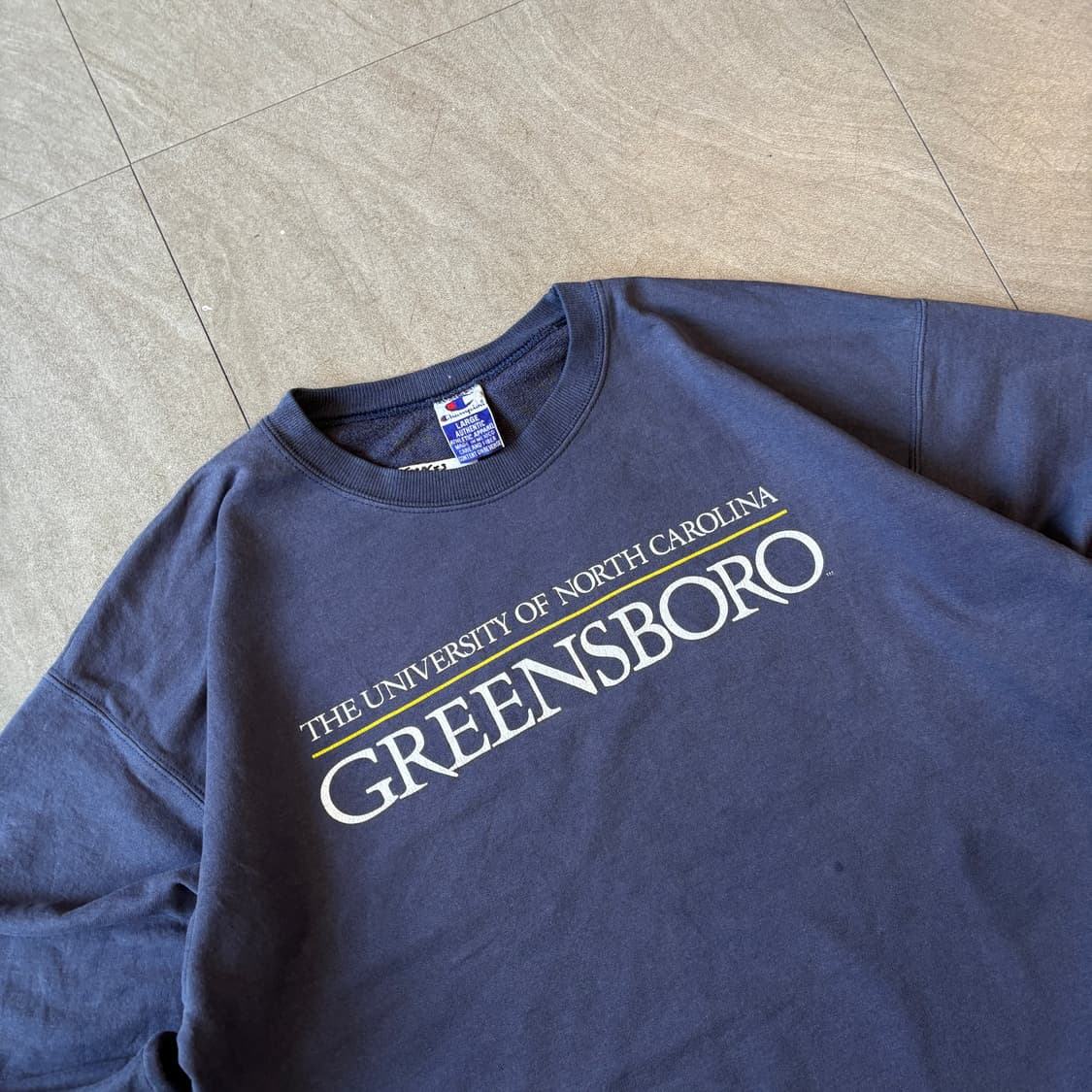 90s 90년대 생산 챔피온 네이비 스웻 셔츠 상품이미지2