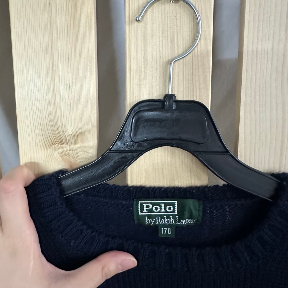 (M) 폴로 랄프로렌 패치로고 네이비 니트 상품이미지4