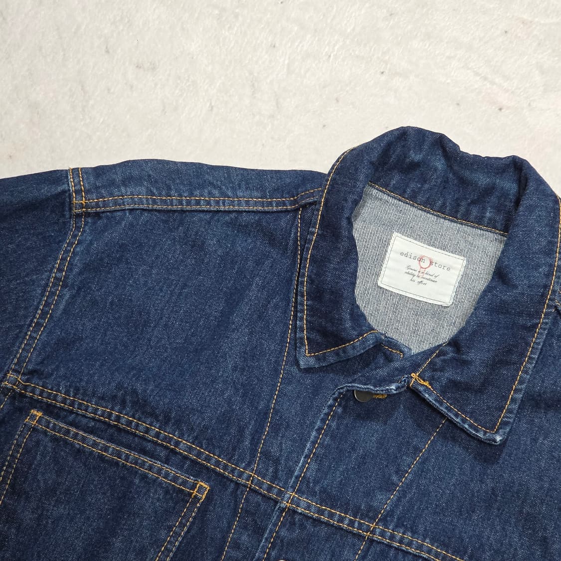 빈티지 진청 투포켓 데님 자켓 상품이미지2