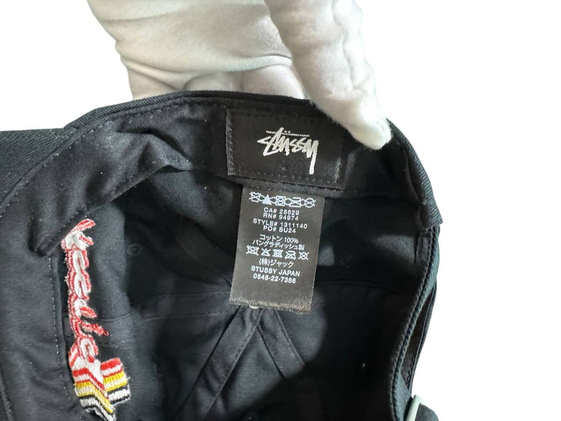 스투시 3 스타 로우 프로 스트랩백 캡 블랙  상품이미지4