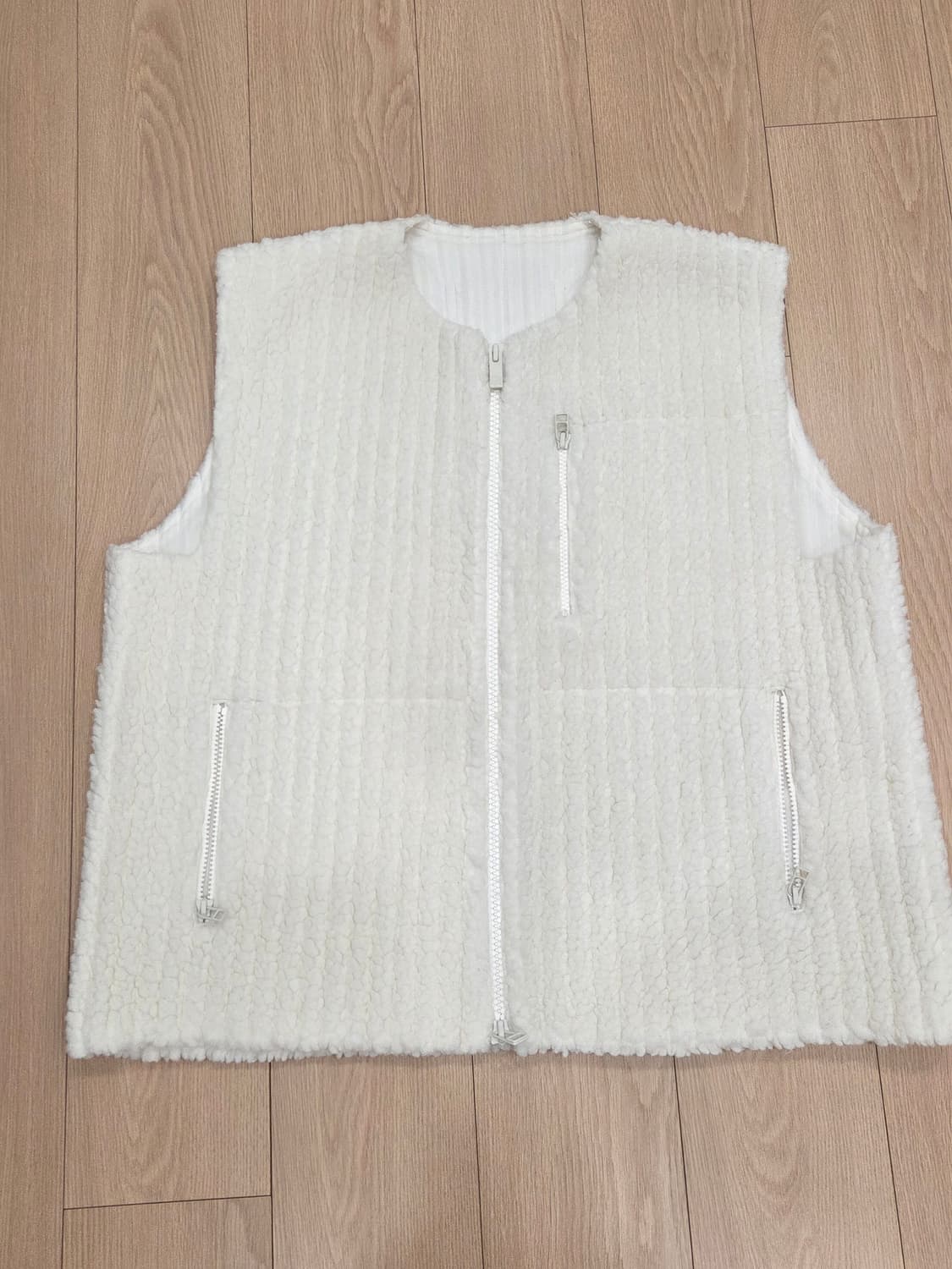 플리스 플리츠 조끼 상품이미지6