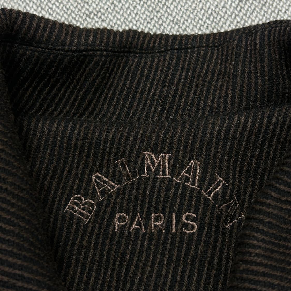 발망 브라운 울 스트라이프 자켓(100) 상품이미지4