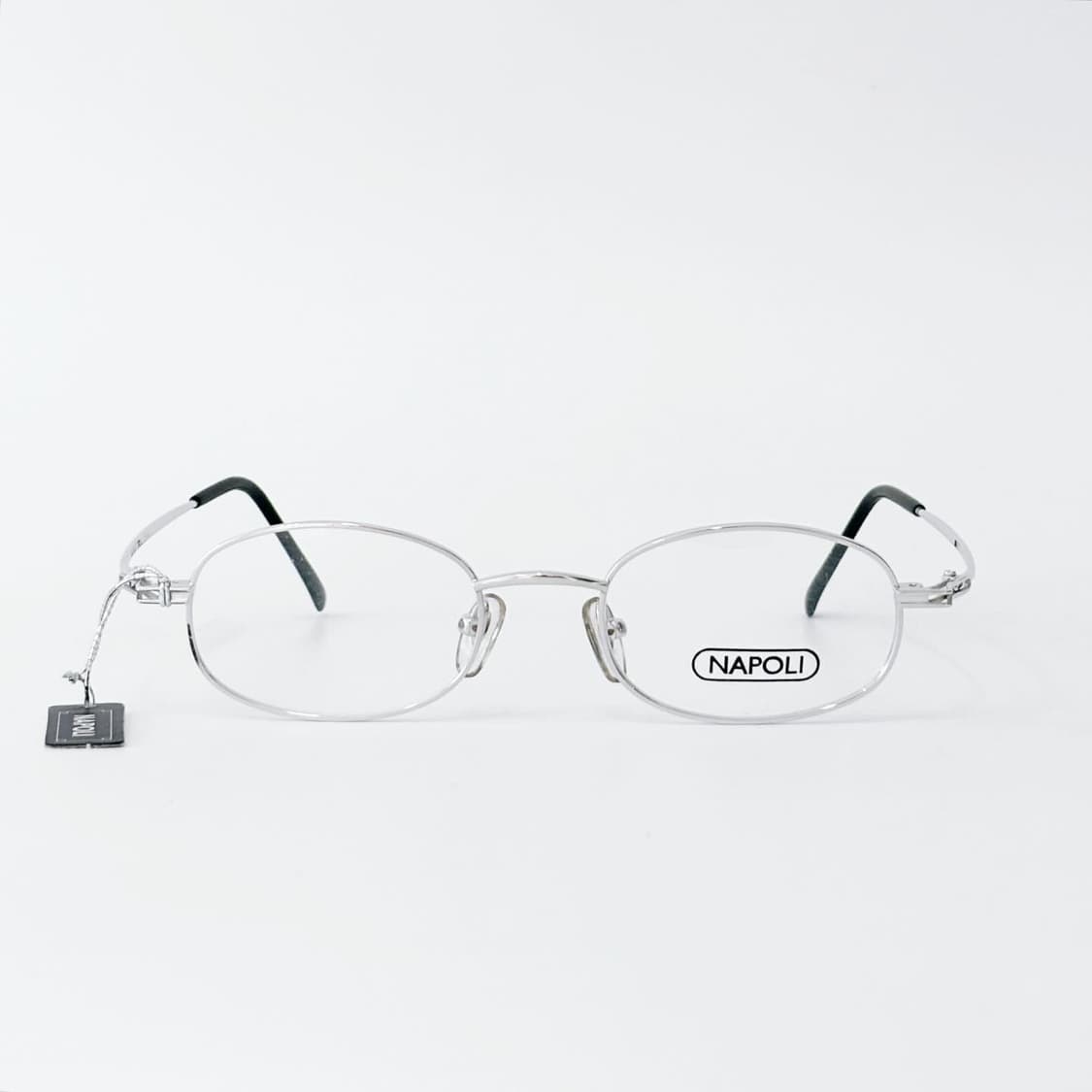 NAPOLI 실버 오벌 데드스탁 빈티지안경 상품이미지1