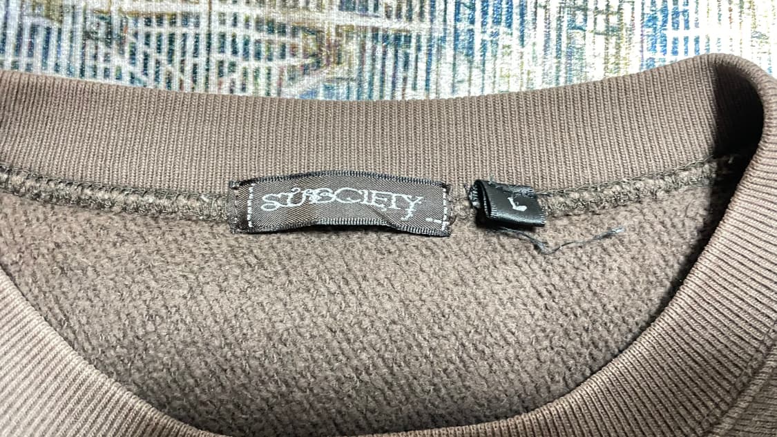 JPN 00s 일본 빈티지 y2k 아메카지 빈티지 워싱 스웻 맨투맨 L 상품이미지8