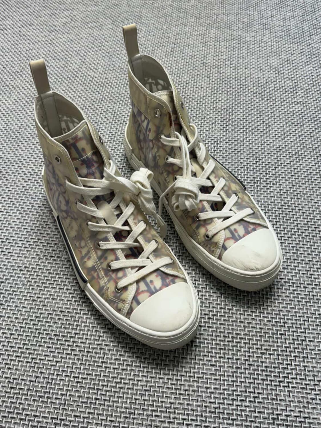 (한정판) 디올 오블리크 스니커즈 멀티 하이탑 상품이미지3