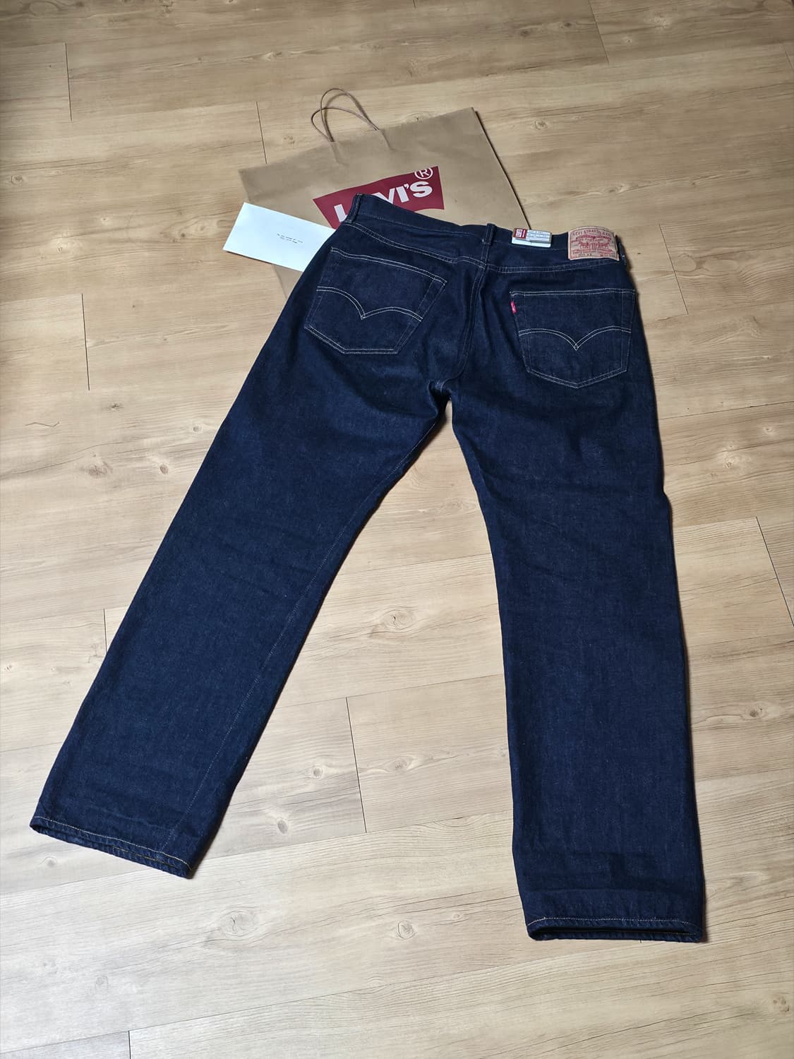 (신품급)리바이스 LVC 1955 501XX 진 RINSE W34 L32 상품이미지4