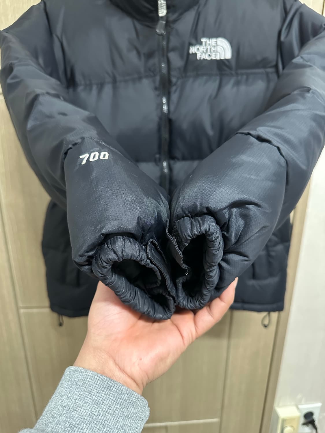 노스페이스 700 눕시 패딩 블랙 M 상품이미지6