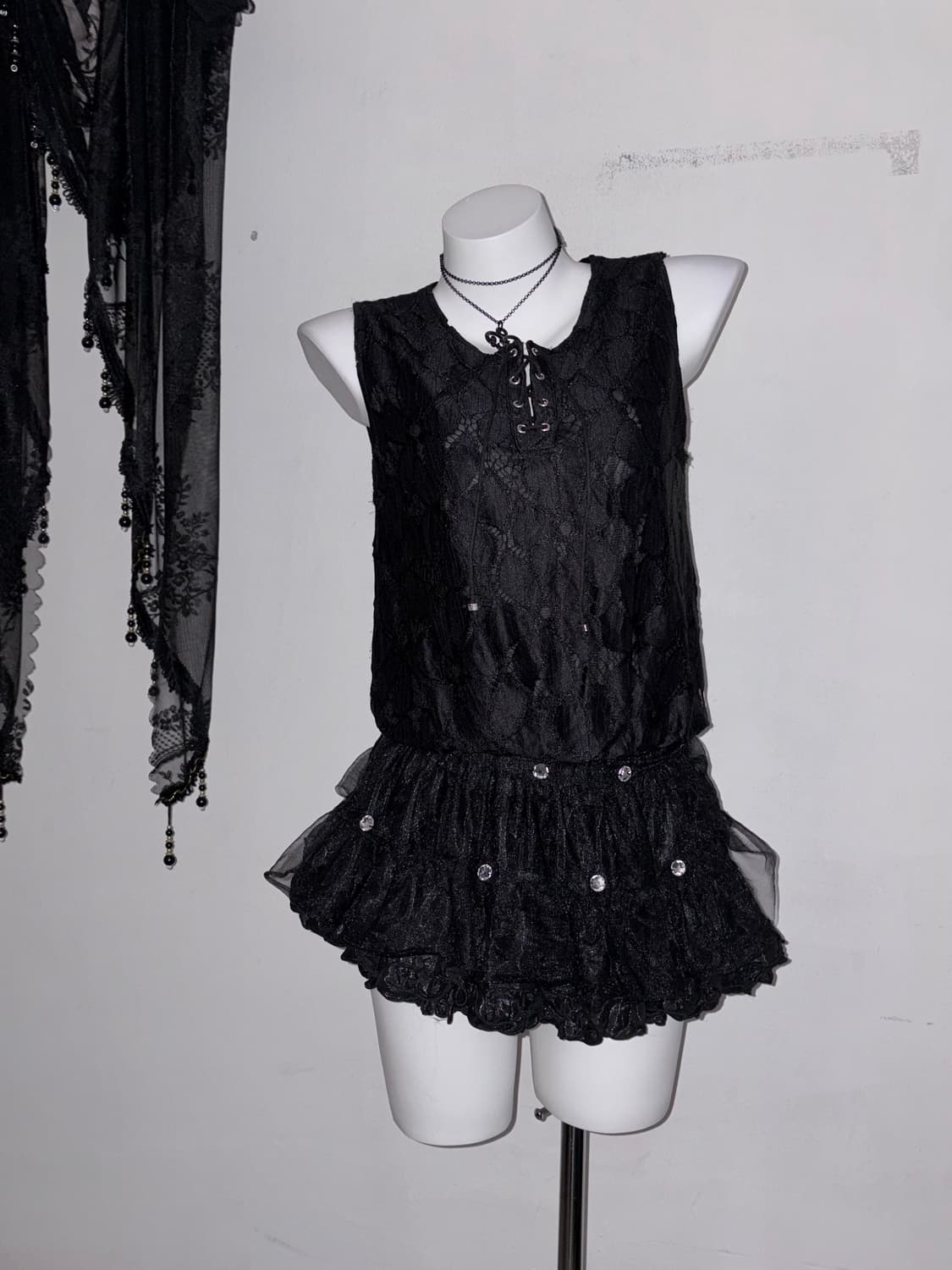 00s 딥퍼플 투웨이 후드 아우터 보라 다크 페어리 y2k 상품이미지7