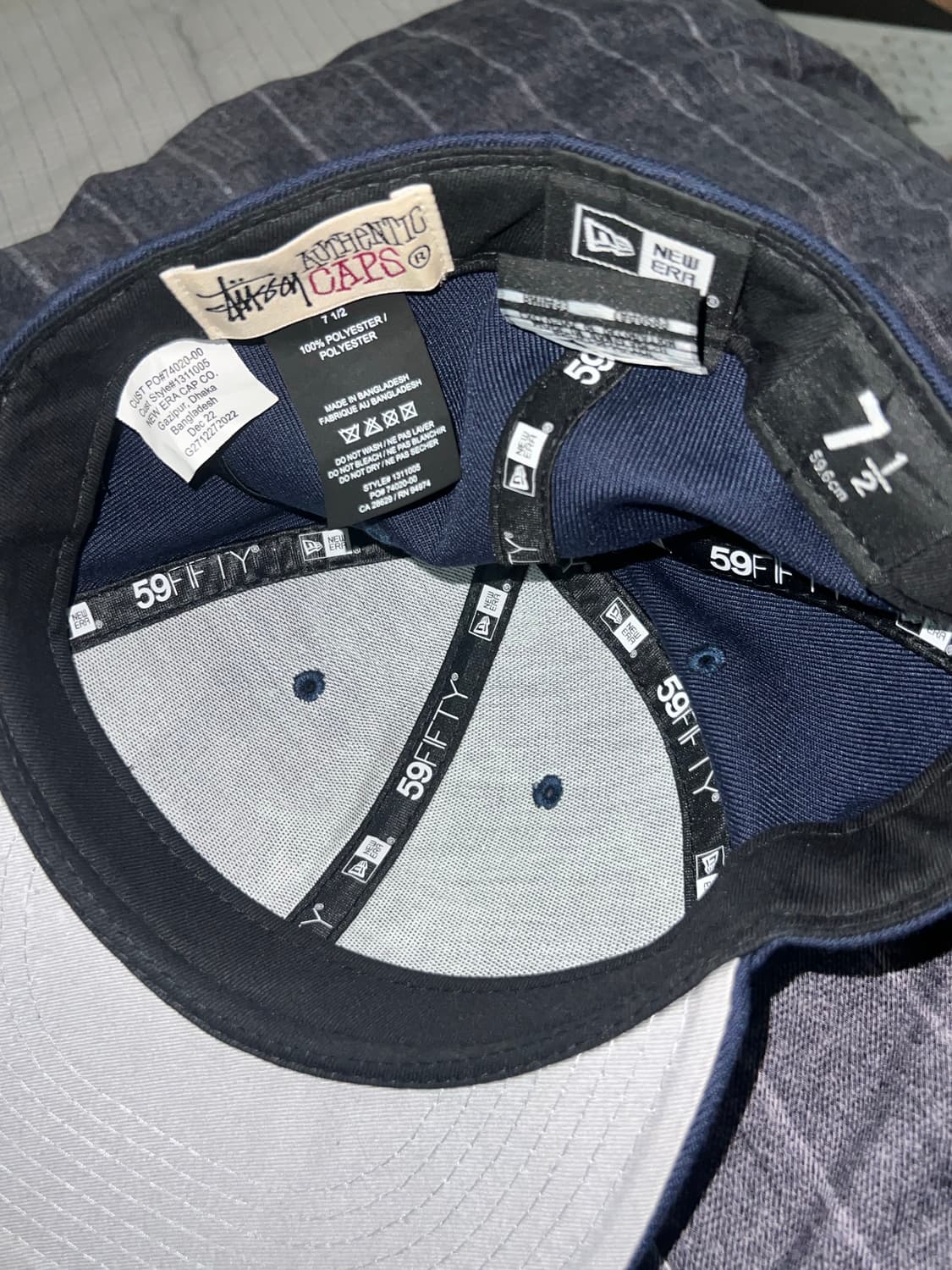 스투시 뉴에라 뉴욕 볼캡 네이비 59.6 상품이미지2