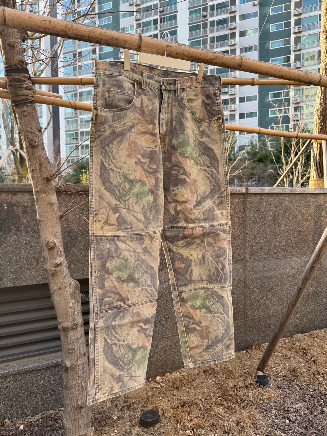 90s 랭글러 리얼트리 더블니 팬츠 상품이미지1