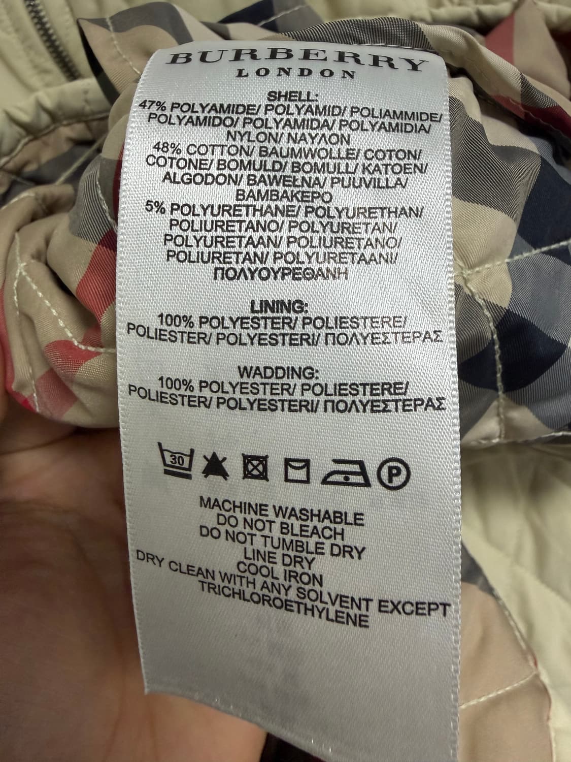 버버리 퀄팅 자켓 상품이미지4