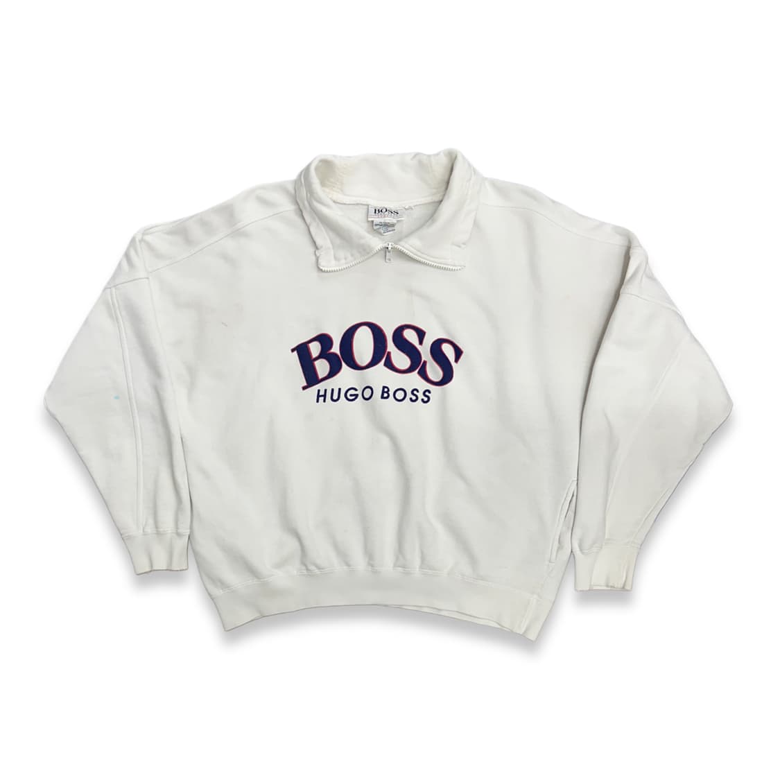 80s HUGO BOSS 풀집업 스웻셔츠 M 상품이미지2