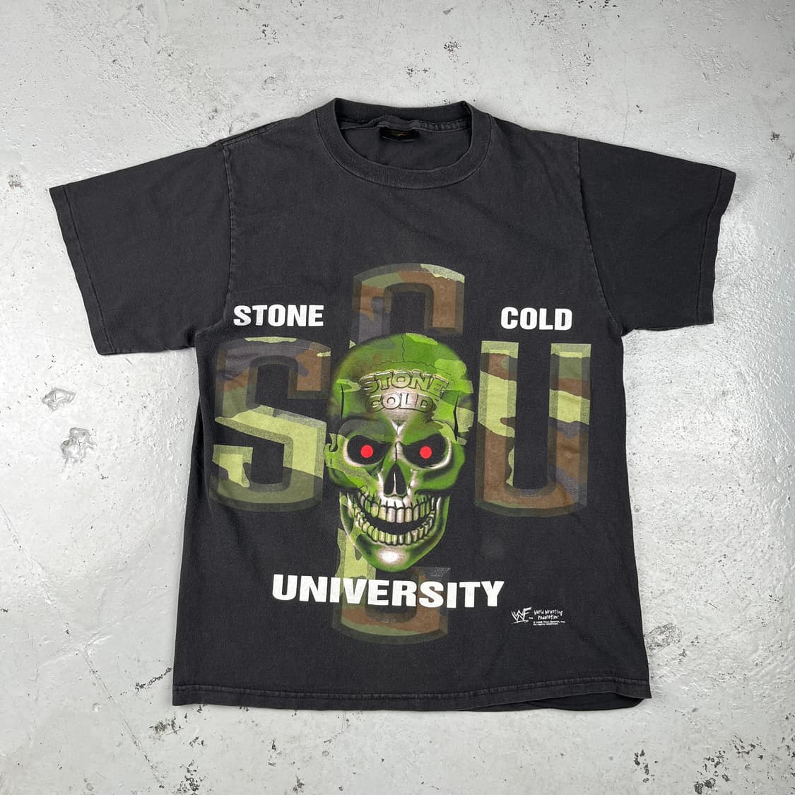 WWF 스톤콜드 유니버시티 스티브오스틴 반팔 상품이미지3