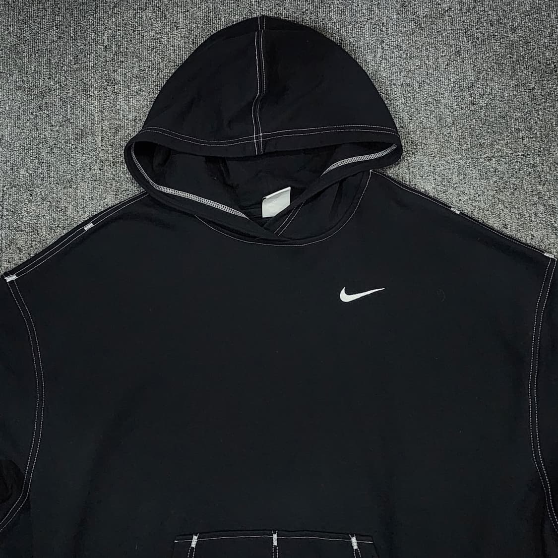 나이키 스우시 스티치 오버핏 후드티 우먼스 S 상품이미지3