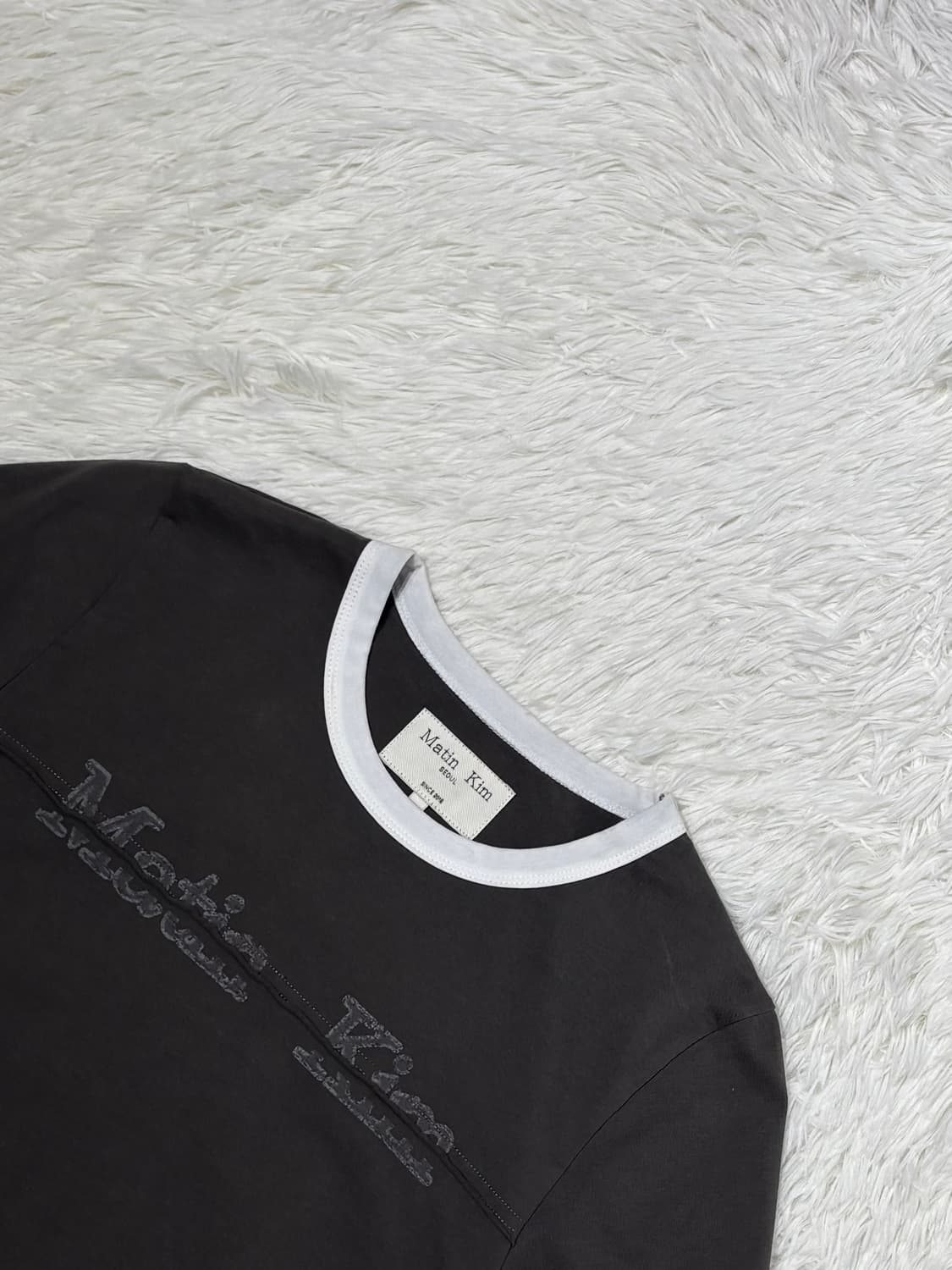 마땡킴 빅로고 크롭 반팔 상품이미지4