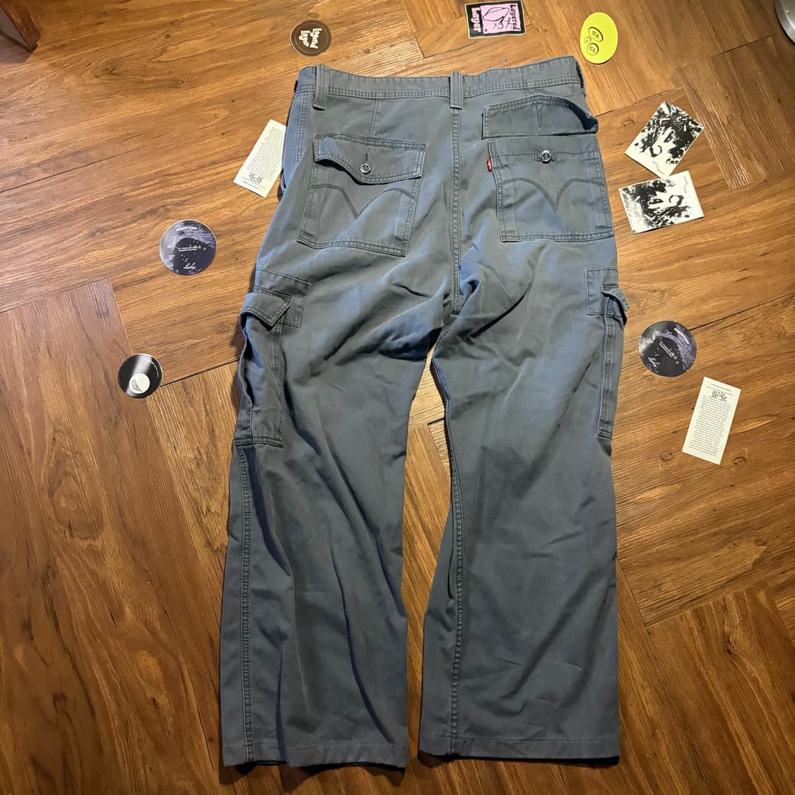 00S LEVI'S WORKWEAR 루즈핏 카고 새깅 팬츠 상품이미지4
