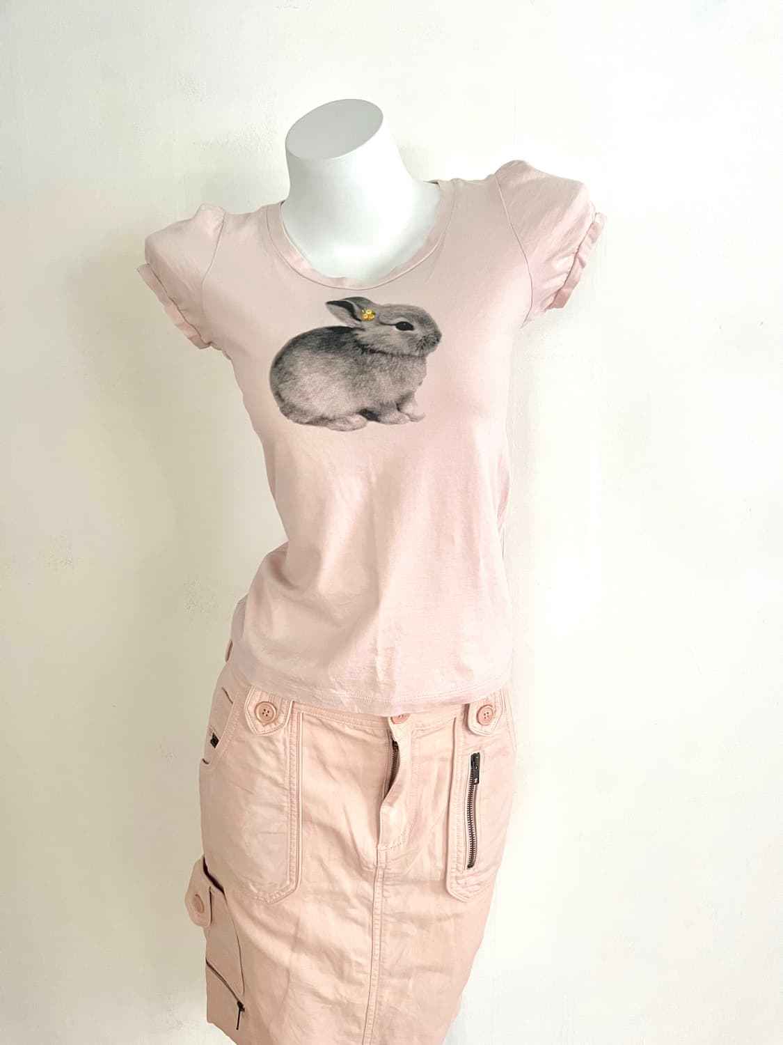 Cutie bunny 🐇 baby pink tee 상품이미지2