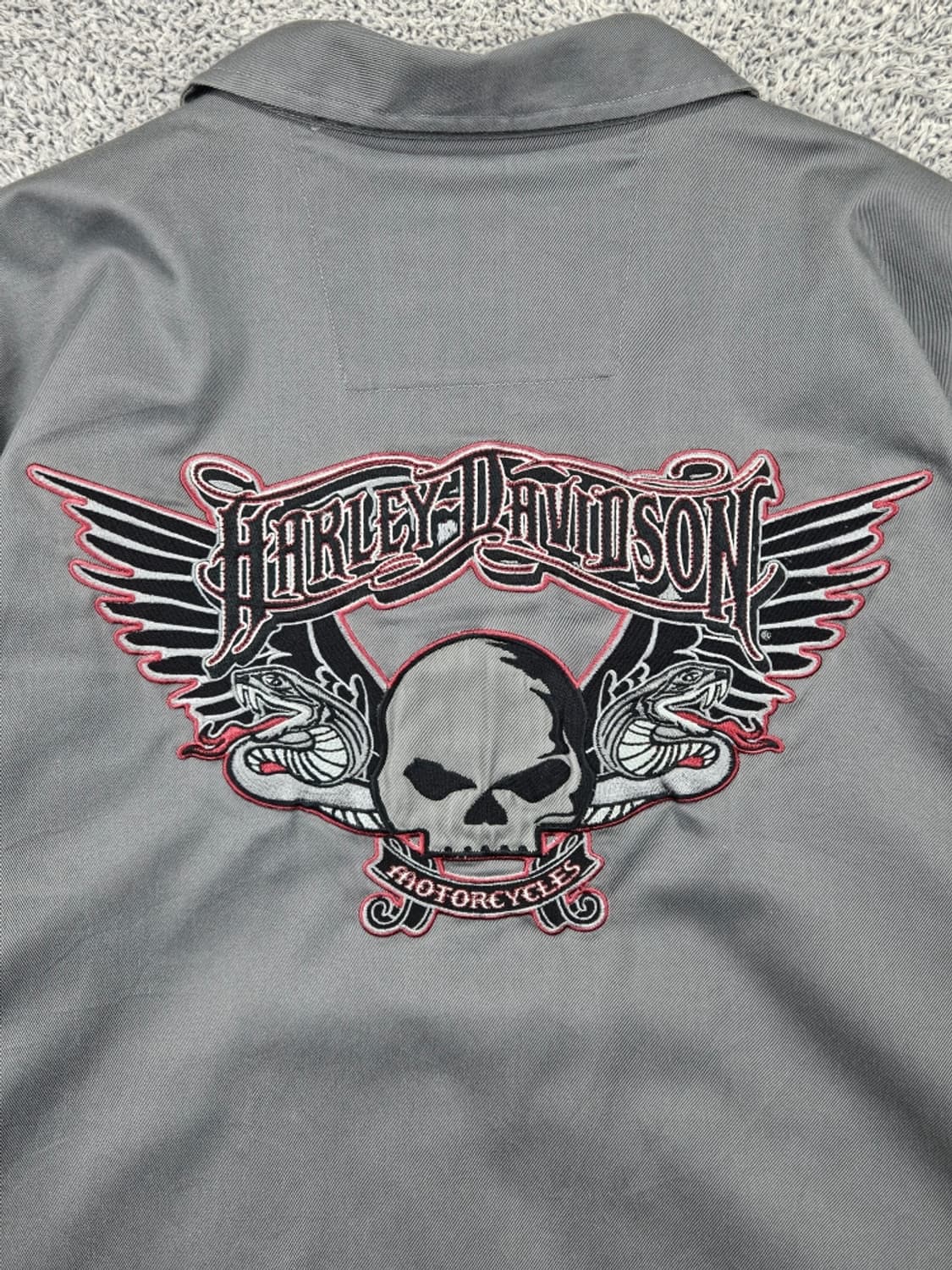 할리데이비슨 바이커 하프 반팔 셔츠 ( 2XL ) / 11821 상품이미지10