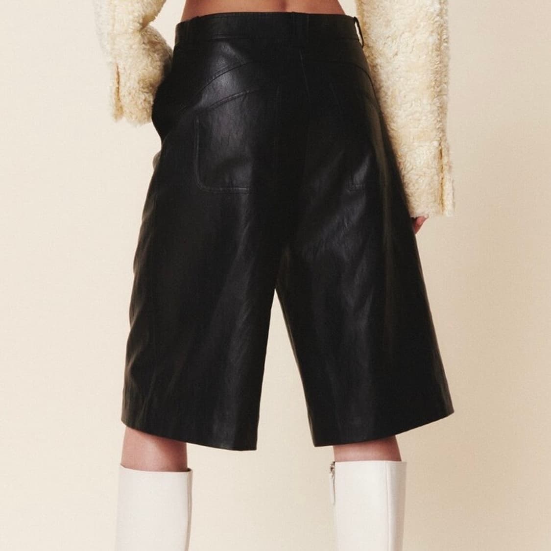 기준 Leather Bermuda Pants 상품이미지2