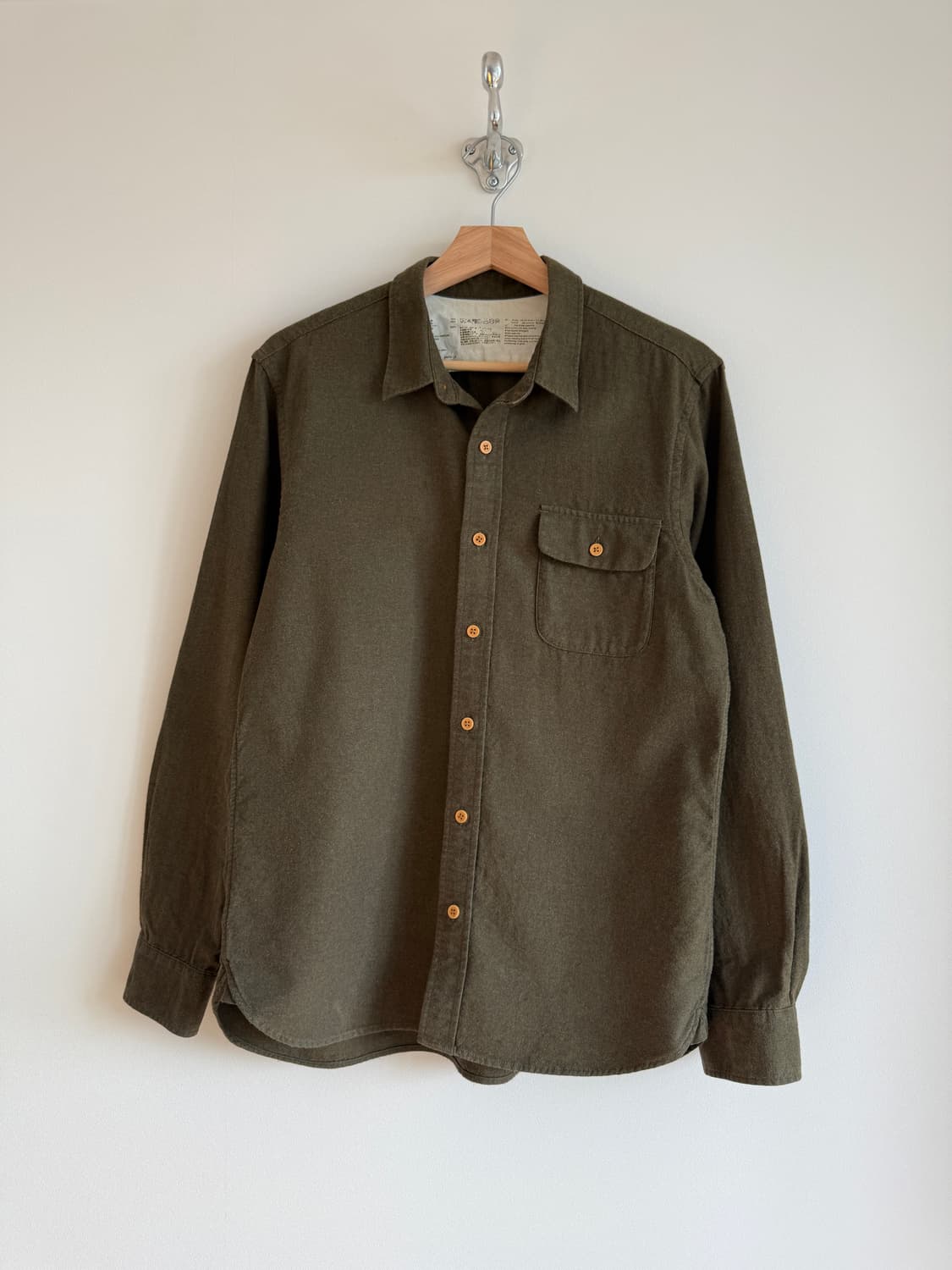 무인양품(MUJI) 울 블렌드 셔츠 상품이미지1