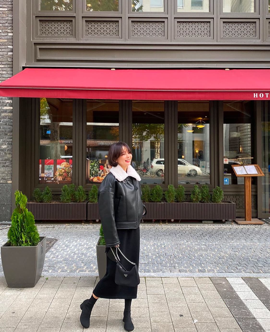 새상품 ) 임블리 부티크라인 무스탕 상품이미지3