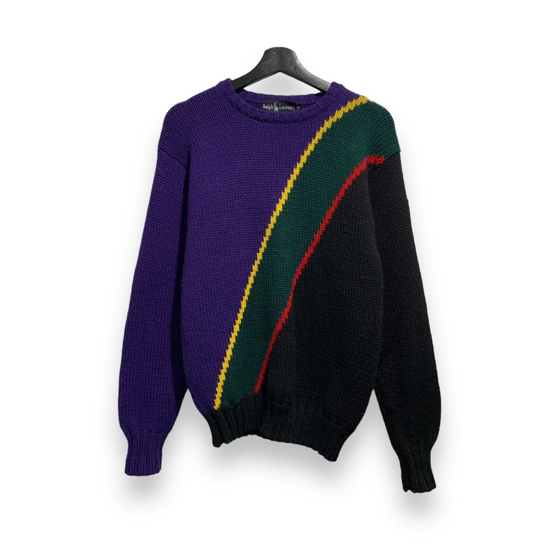 폴로 랄프로렌 90s 배색 울 니트 상품이미지1