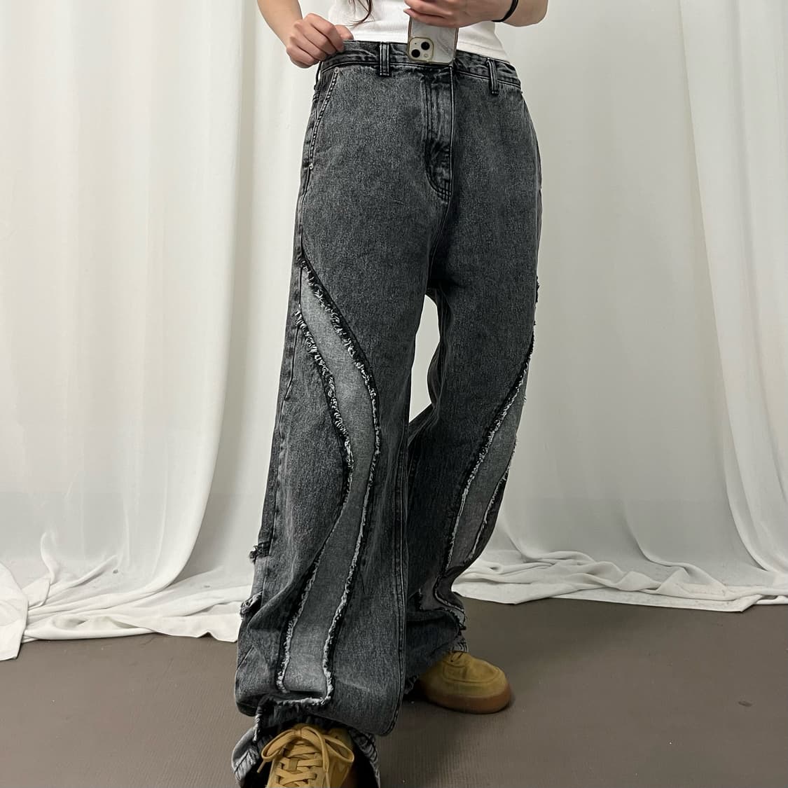 Gray denim pants 상품이미지2