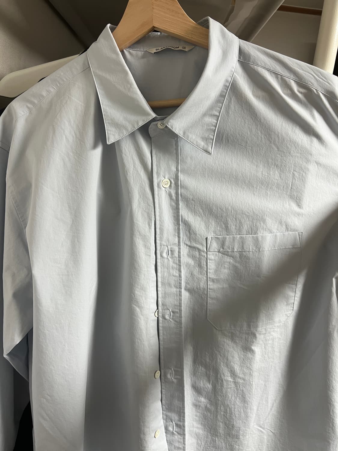 블랭크룸 25ss 필드데이 셔츠 _Milk Blue 상품이미지2