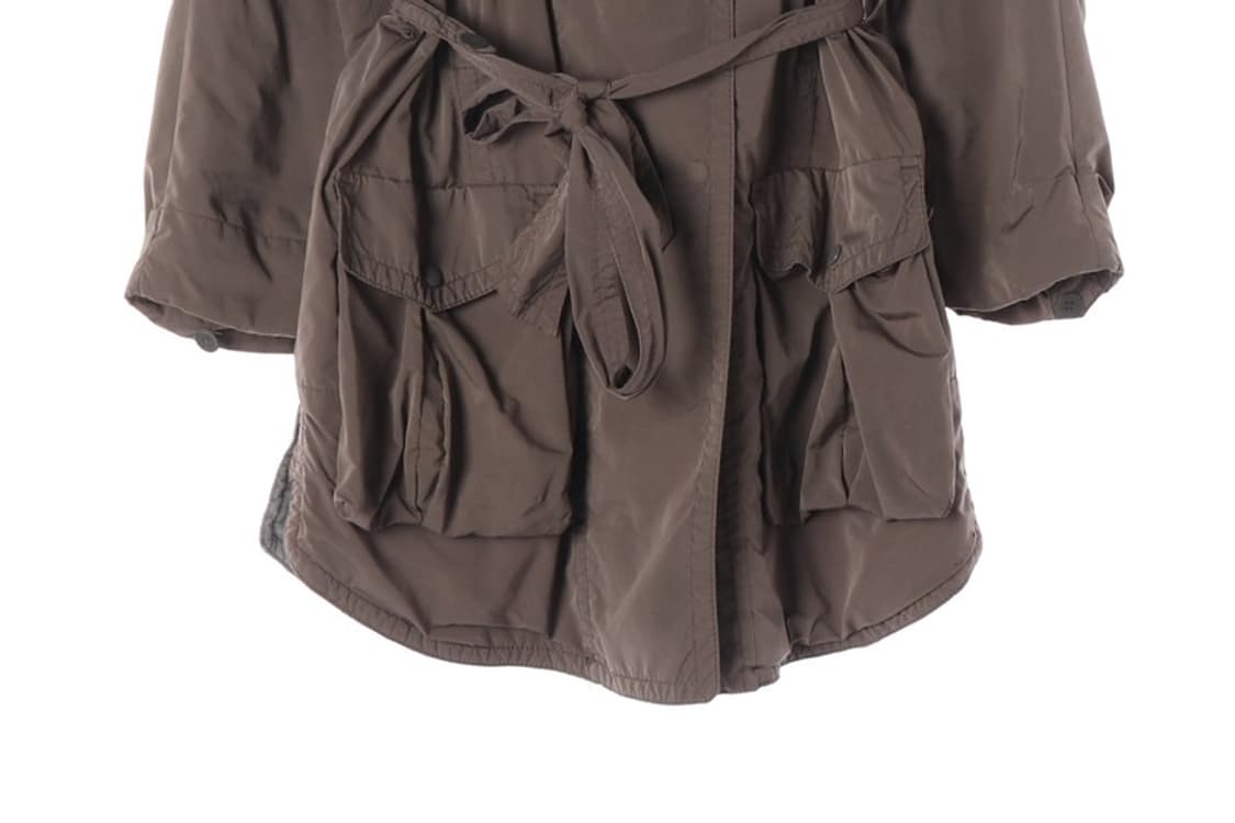 시슬리 빈티지 후드 벨티드 자켓 42 상품이미지5