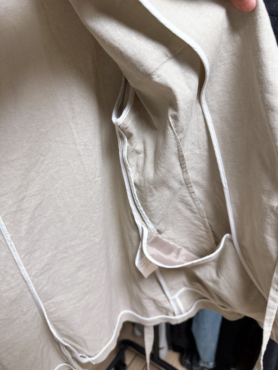 난닝구 베이지 린넨 자켓 FREE 상품이미지3