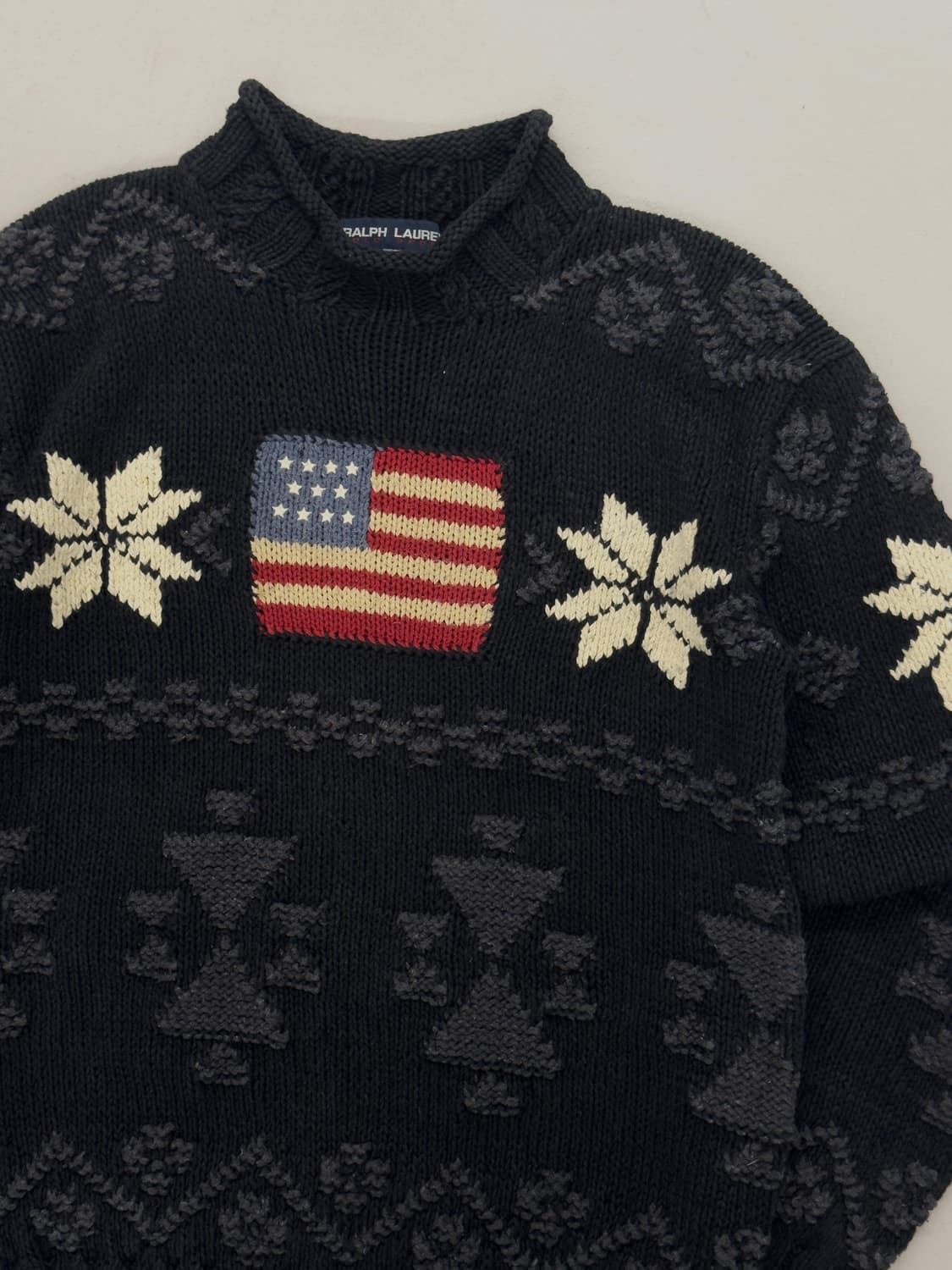 90년대 폴로 스포츠 성조기 스웨터 상품이미지3