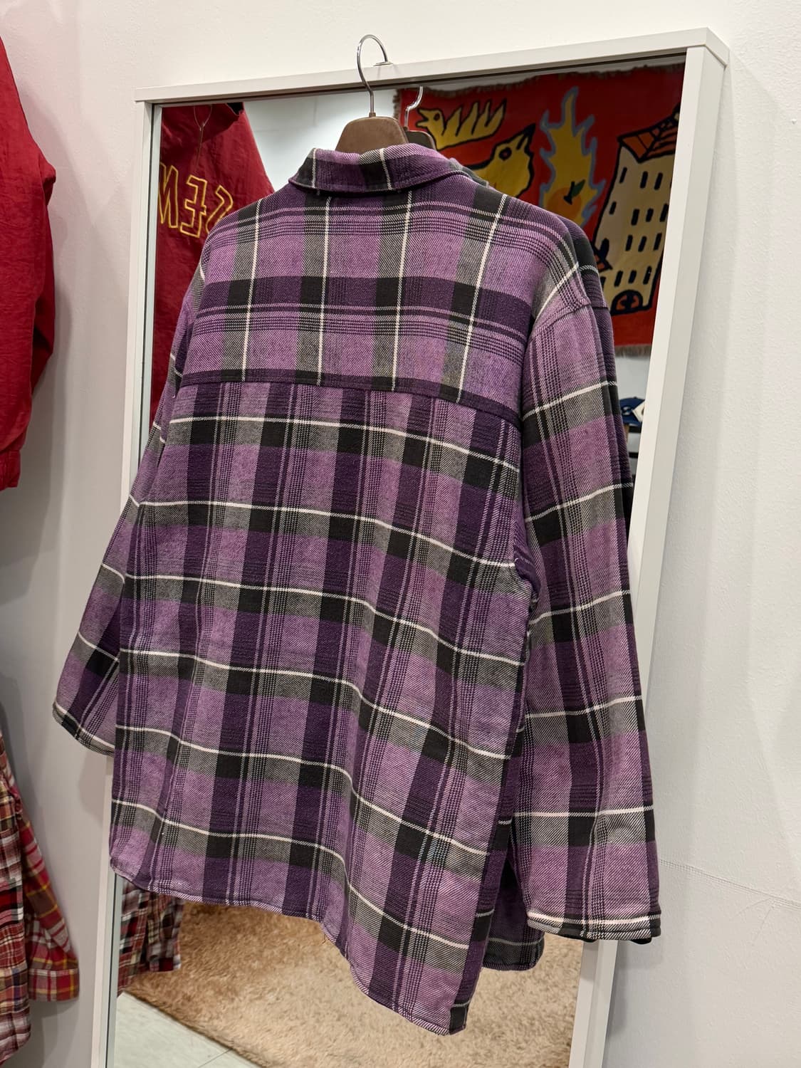 Insight 빈티지 퀼팅 체크 셔츠 자켓 상품이미지5