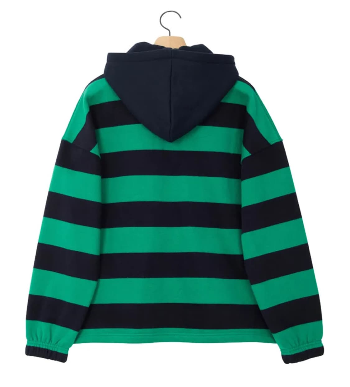 [새상품] 노앙 후드 럭비티 그린 상품이미지2