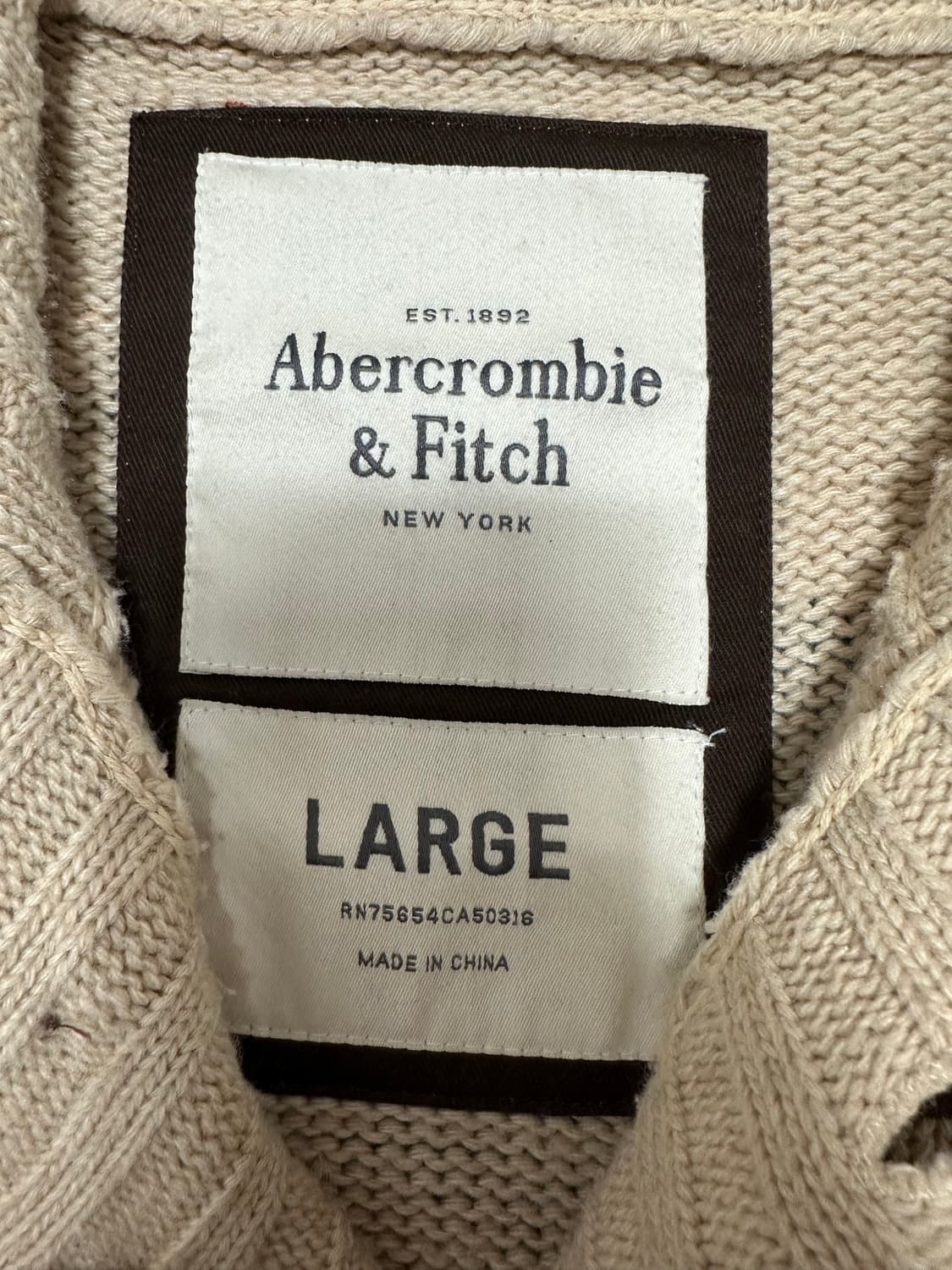 아베크롬비 인디언 베이지 니트 가디건 상품이미지7
