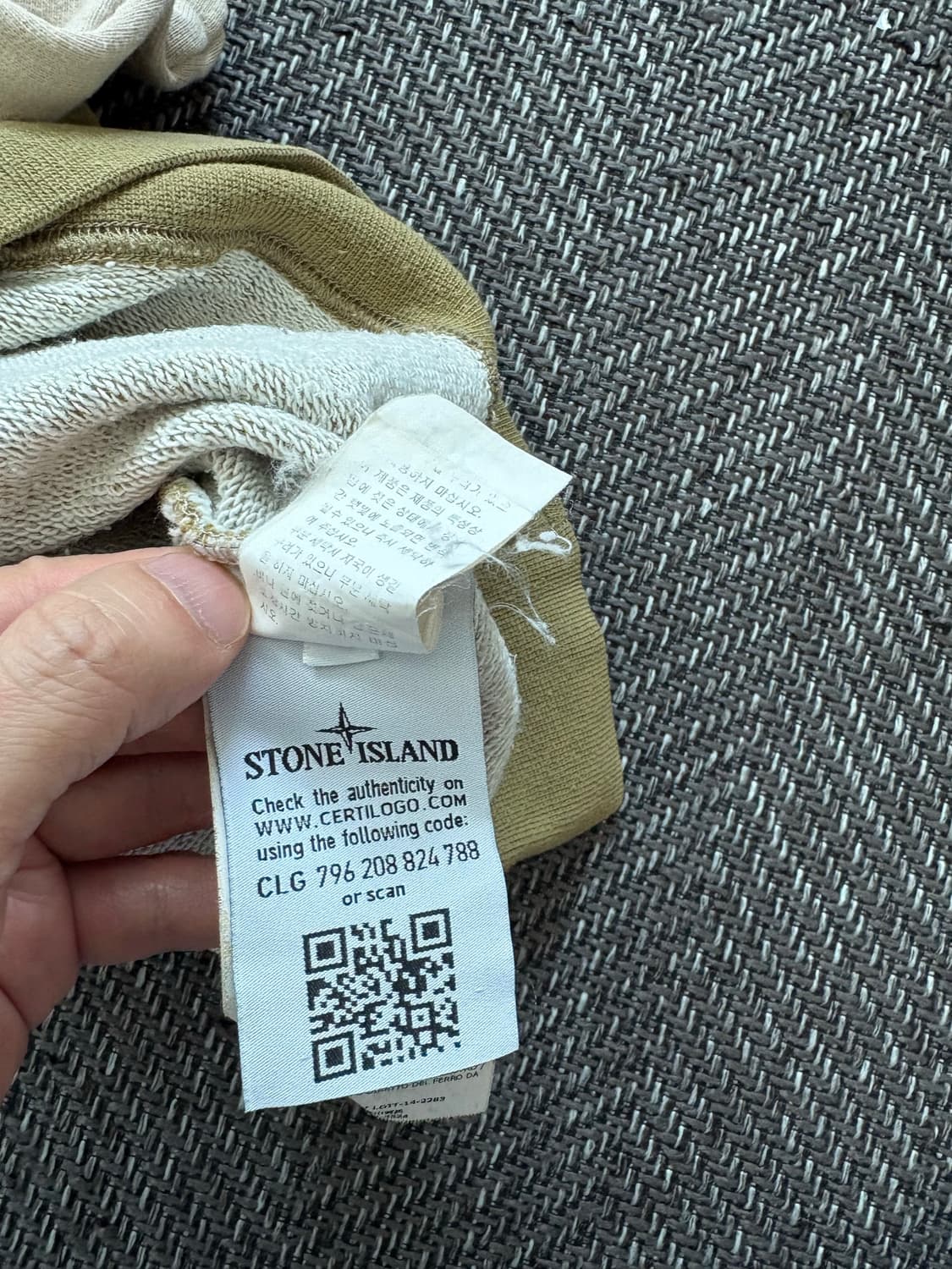 스톤아일랜드 투톤 맨투맨 L 상품이미지2