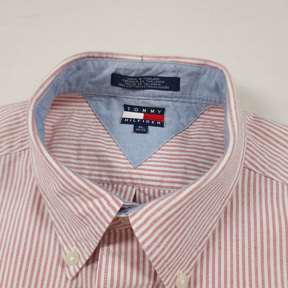 2XL(110) 타미 힐피거 옥스포드 스트라이프 셔츠 상품이미지4