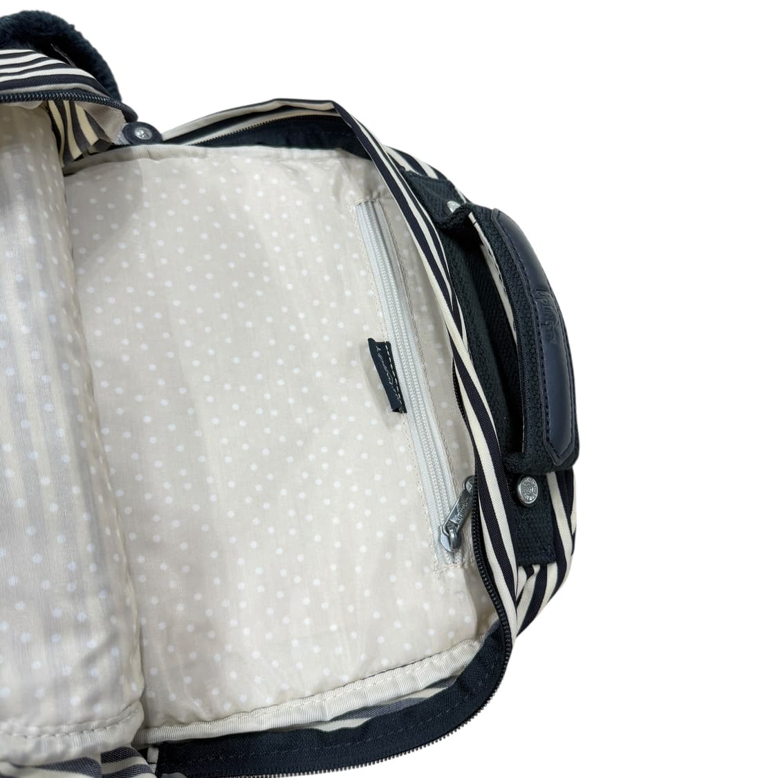 키플링 빈티지 모리걸 스트라이프 패턴 나일론 백팩 가방 상품이미지4