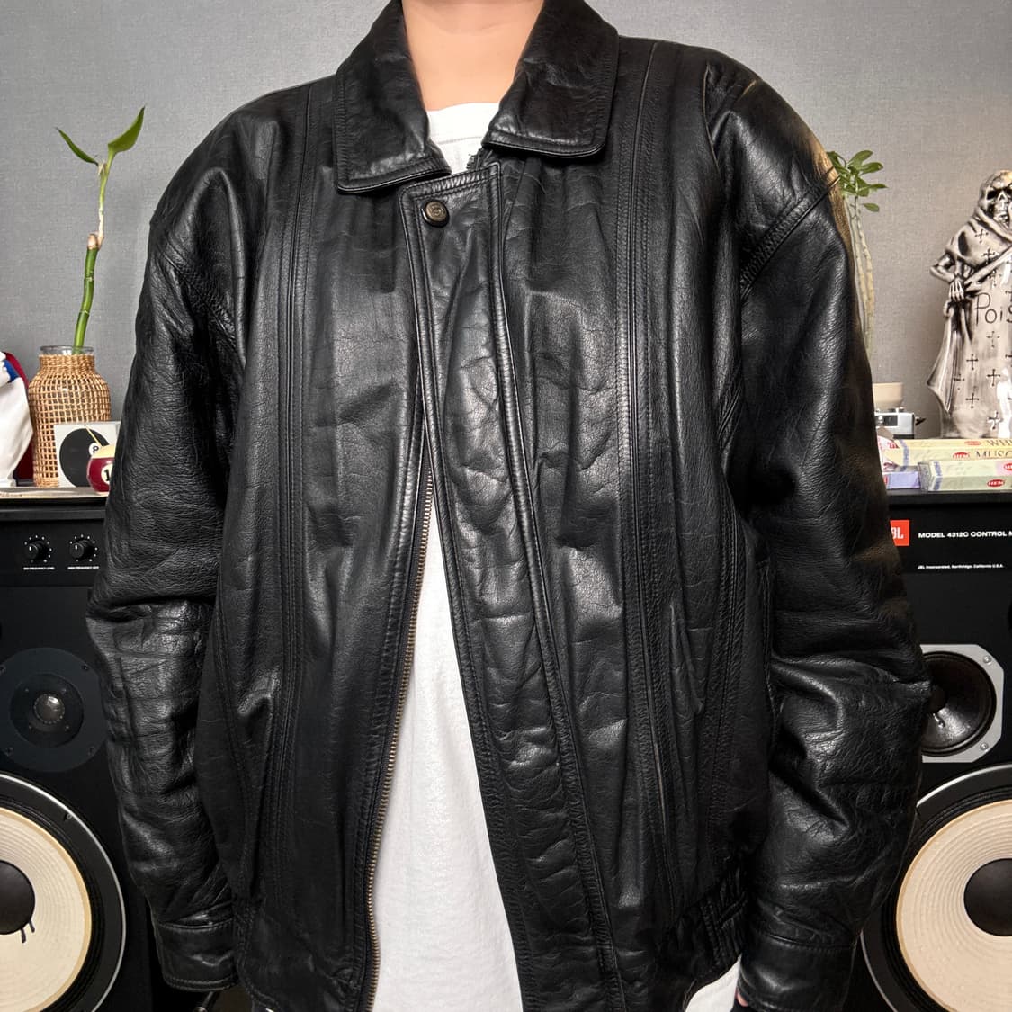 소가죽 봄버자켓 상품이미지1