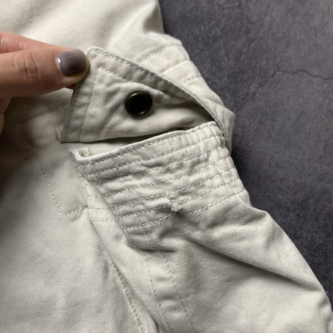 TOMMY HILFIGER 토미힐피거 아이보리 카고 하프팬츠 A00705 상품이미지6