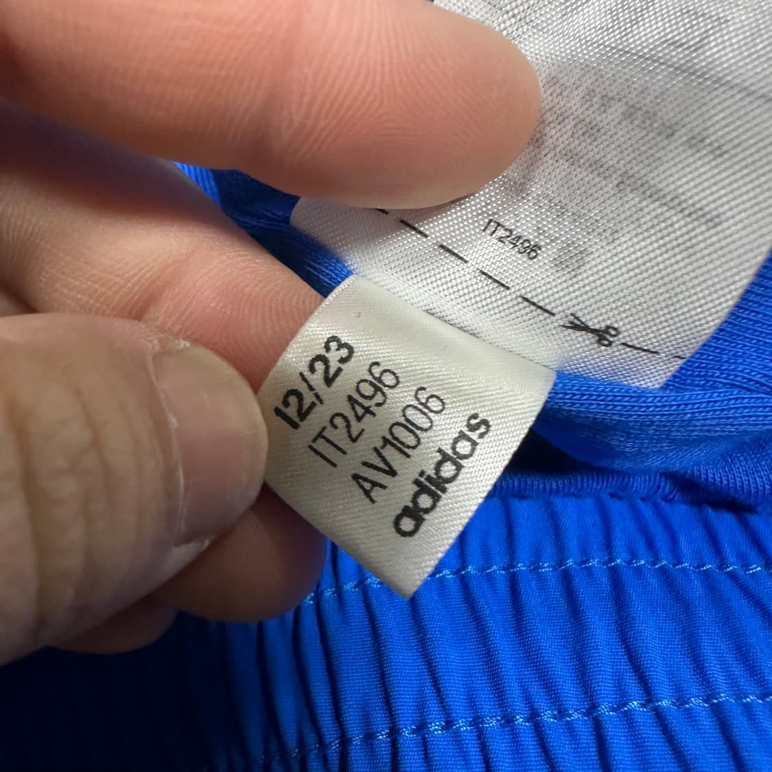 ✨ (바배) 아디다스 블루 우븐 바람막이 져지 자켓 상품이미지5