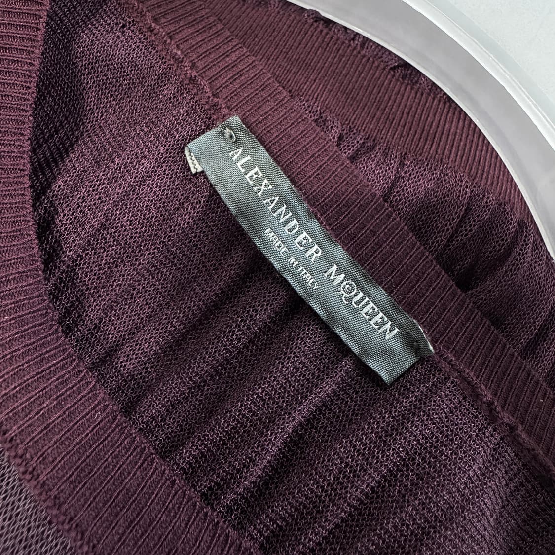 알렉산더 맥퀸 텍스처블록 니트 원피스 상품이미지2